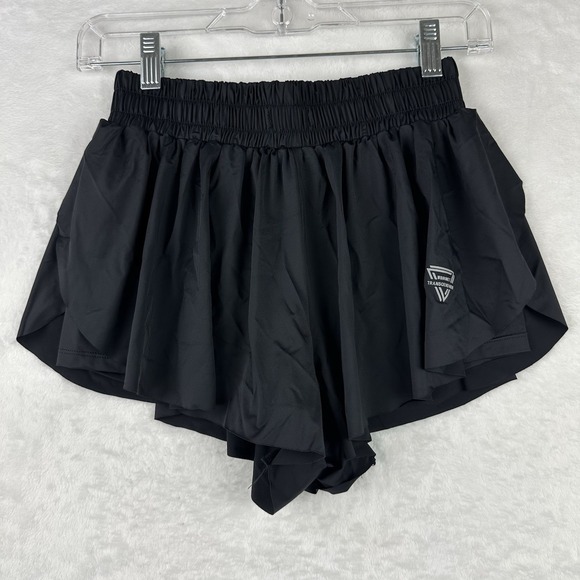 W‎ Sirmet Transcend Now Womens Small Black Flowy Lined Compression EUC - Picture 1 of 13
